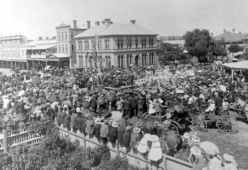 Unveiling of the Boer War Memorial on the Corner of Summer and Anson Streets on 29 March 1905